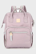 Himawari waterproof canvas backpack in light purple with practical design