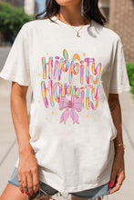 Hippity Hoppity Bow Graphic White T Shirt for Women