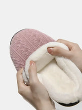 Horn Buckle Furry Texture Flat Slippers Woman Slippers