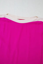 Hot Pink and White Colorblock Top for Women Woman T Shirts