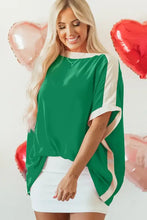 Hot Pink and White Colorblock Top for Women Woman T Shirts