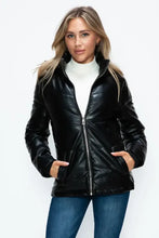 How Dare U Pocketed Zip Up Puffer Jacket with Removable Hood Black Woman Outerwear