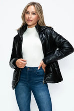 How Dare U Pocketed Zip Up Puffer Jacket with Removable Hood Woman Outerwear