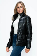 How Dare U Pocketed Zip Up Puffer Jacket with Removable Hood Woman Outerwear
