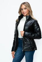 How Dare U Pocketed Zip Up Puffer Jacket with Removable Hood Woman Outerwear