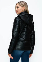 How Dare U Pocketed Zip Up Puffer Jacket with Removable Hood Woman Outerwear