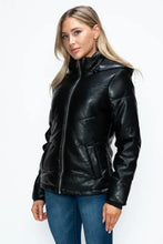 How Dare U Pocketed Zip Up Puffer Jacket with Removable Hood Woman Outerwear