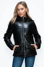 How Dare U Pocketed Zip Up Puffer Jacket with Removable Hood Woman Outerwear