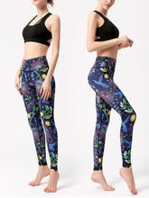 Hummingbird Patterned Stretchy Leggings for Women