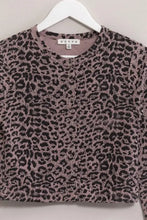 HYFVE Animal Print Snap Down Crop Cardigan Woman Outerwear