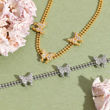 2-Piece Inlaid Zircon Butterfly Bracelet Bracelets