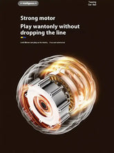Interaktiver LED-Soundball mit Federwedel, leuchtendem orangefarbenem Motor