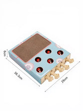 Interaktive Katzen-Spielbox „Mau-Mau“ mit Wellpappe und Peek-a-Boo-Löchern