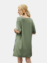 Ivy Lane Slit Boat Neck Half Sleeve T-Shirt Woman T Shirts