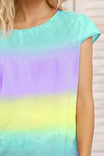 Ivy Lane tie dye round short sleeve tee in pastel ombre