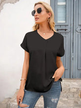 Ivy Lane V-Neck Short Sleeve T-Shirt Woman T Shirts