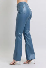 Judy Blue Full Size High Waist Tummy Control Faux Leather Bootcut Pants Plus Size Woman Pants