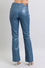 Judy Blue Full Size High Waist Tummy Control Faux Leather Bootcut Pants Plus Size Woman Pants