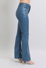 Judy Blue Full Size High Waist Tummy Control Faux Leather Bootcut Pants Plus Size Woman Pants
