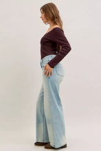 Judy Blue high waist column straight light-wash denim jeans with subtle fading and classic five-pocket design