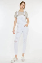 Kancan Distressed Skinny Denim Overalls Denim Overalls