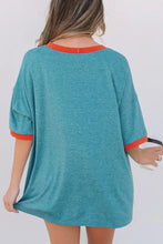 Kind People Are My Kind Teal and Orange Oversized Graphic T-Shirt Woman T Shirts