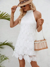 Lace Sleeveless Mini Cami Dress with Side Zip Woman Dress
