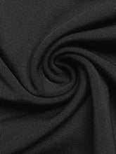 Black ribbed knit lace trim one shoulder bodysuit with smooth stretchy texture and elegant shoulder design