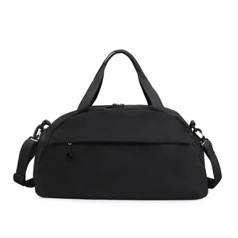Large Nylon Travel Duffel Bag with Shoulder Strap Black One Size