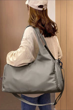 Large Oxford Cloth Travel Bag and Nylon Shoulder Bags for Women Gray One Size