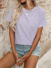 Lavender Diamond Pattern Knit Top for Women Pink Purple