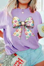 Lavender Easter Egg Bow T-Shirt for Women