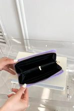 Lavender Fuzzy Clutch Wallet Small Fluffy Bag Wallets