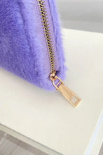 Lavender Fuzzy Clutch Wallet Small Fluffy Bag Wallets