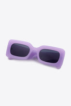 Lavender Rectangular UV400 Sunglasses with Polycarbonate Frame