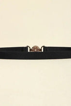 Black leather belt with gold buckle from Leather Belt Set