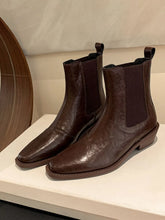 Leather Chelsea Boots for Women in Brown and Black