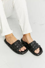 Black Legend Let’s Chill 3D Stud Slide Sandals on Feet