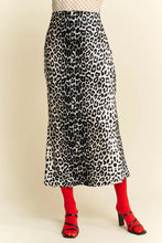 Leopard Animal Print Long Length Midi Skirt for Women Woman Skirts