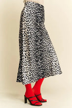 Leopard Animal Print Long Length Midi Skirt for Women Woman Skirts