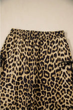 Leopard Bow Tie Elastic Waist Pants Woman Pants