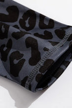 Leopard cutout sports bra and high-waisted leggings set