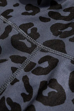 Leopard cutout sports bra and high-waisted leggings set with zip-up jacket