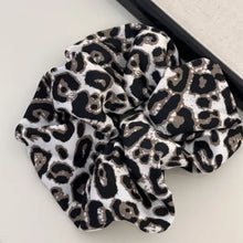 Leopard Elastic Hair Scrunchy White One Size Hair Jewelry