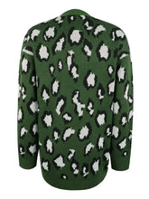 Leopard Open Front Dropped Shoulder Cardigan Woman Outerwear