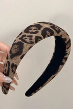 Leopard Polyester Wide Headband Style A One Size Hair Jewelry