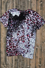 Leopard print long live cowgirls t-shirt for women with pink accents