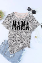 Leopard Print Mama Spotted T Shirt for Women