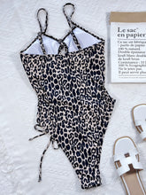 Leopard Print One Piece Swimsuit with Removable Padding and Cup Height Options