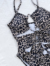 Leopard Print One Piece Swimsuit with Removable Padding and Cup Height Options
